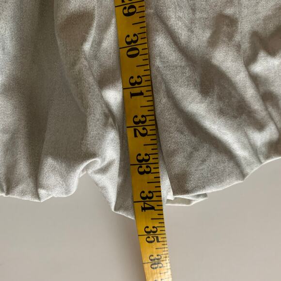 FREE PEOPLE Romper Janelle Bubble Style Size 4‎ Metallic Silver Hidden Side Zip - Picture 16 of 16